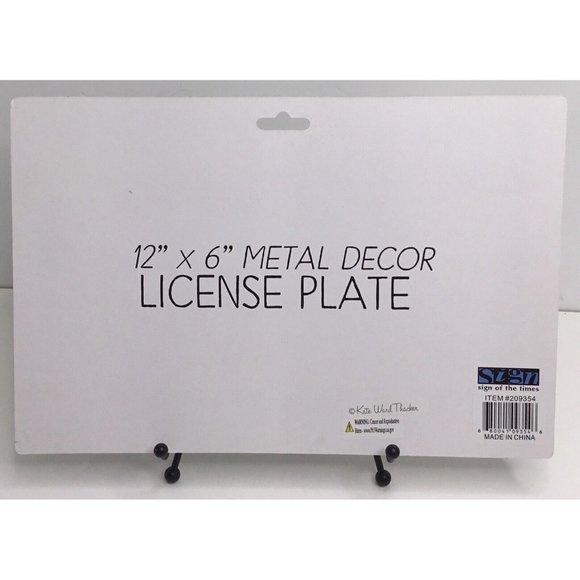 DREAM BIG License Plate Sign Metal - Home Decor - Bar - Garage Decor 6" x 12" - Picture 3 of 4